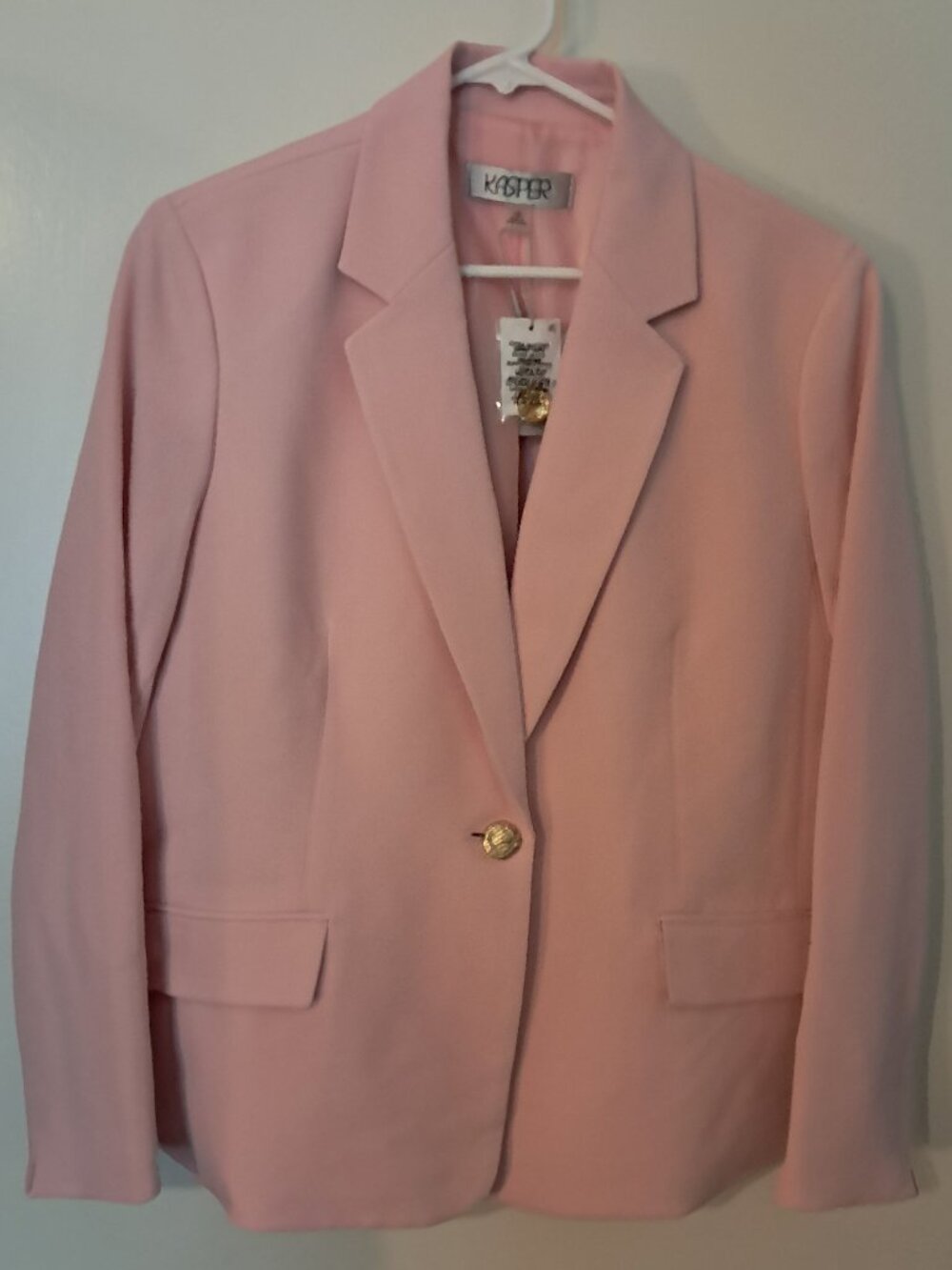 Kasper Tutu Pink One Button Suit Jacket Size 12P